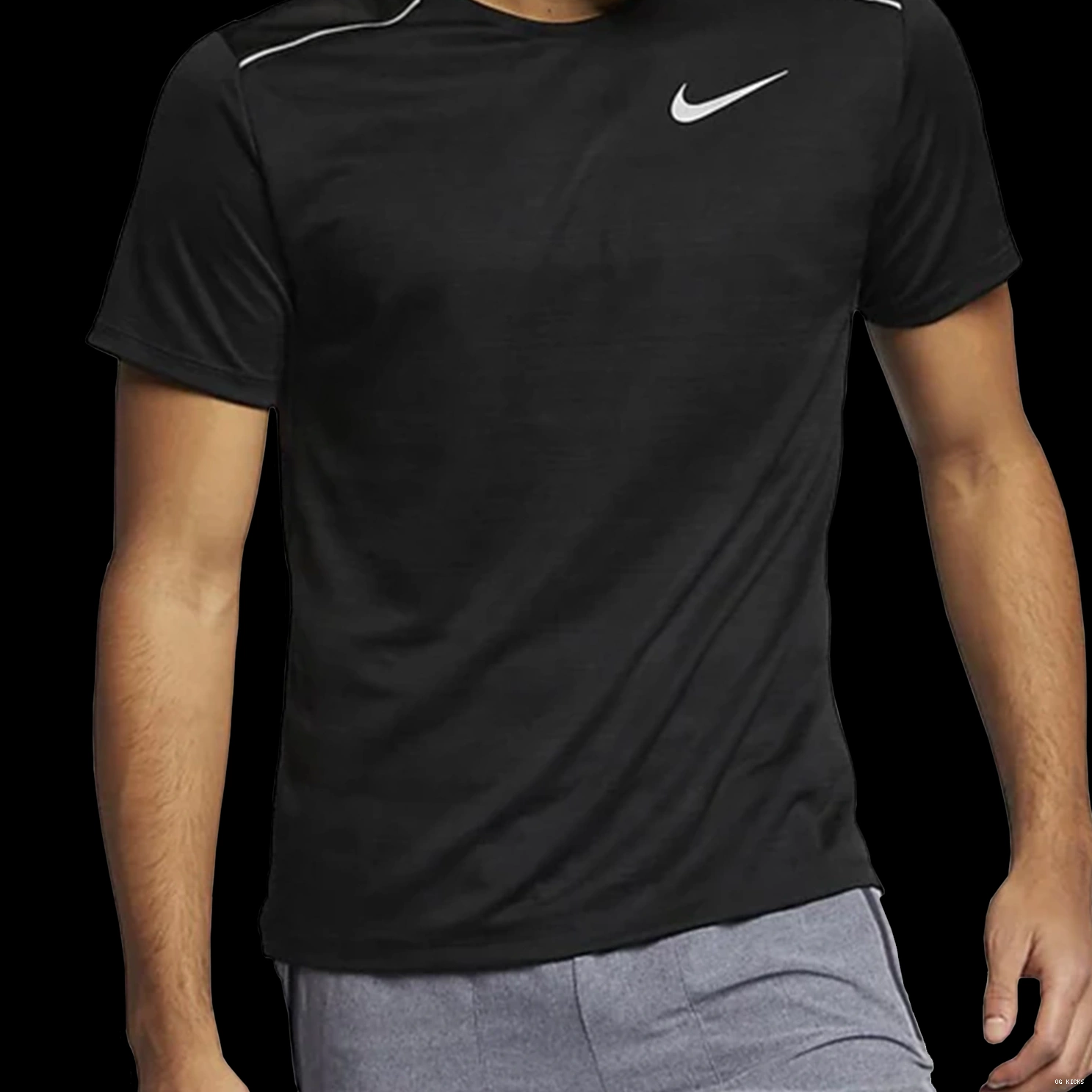 1.0 Shirt T Dri-Fit Black Miler Nike 0710
